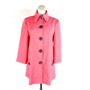 Latte by Coffeeshop Coral Size Medium Pea Coat EUC